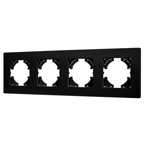 Рамка пластиковая FRM-PERIO-PL-4-BK (Arlight, -)