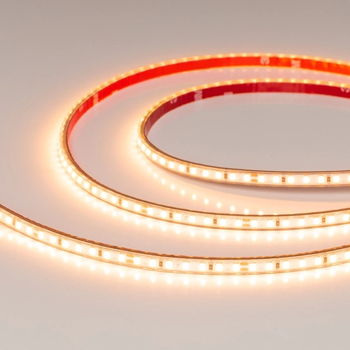 Лента герметичная RTW-PS-A140-7mm 24V Warm2400 (10 W/m, IP67, 5m) (Arlight, CRI>90)