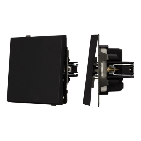 Механизм выключателя одноклавишный непроходной SWT-TENDO-MK01-SFPL-BK (230V, 10A) (Arlight, -)