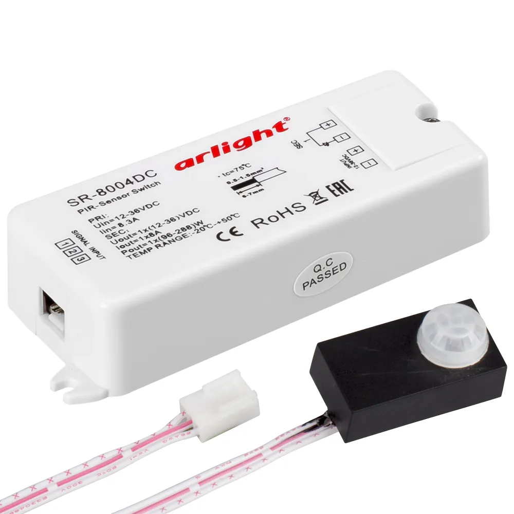Датчик SR-8004-DC black (12-36V, 96-288W, PIR-Sensor) (Arlight, -) - изображение товара