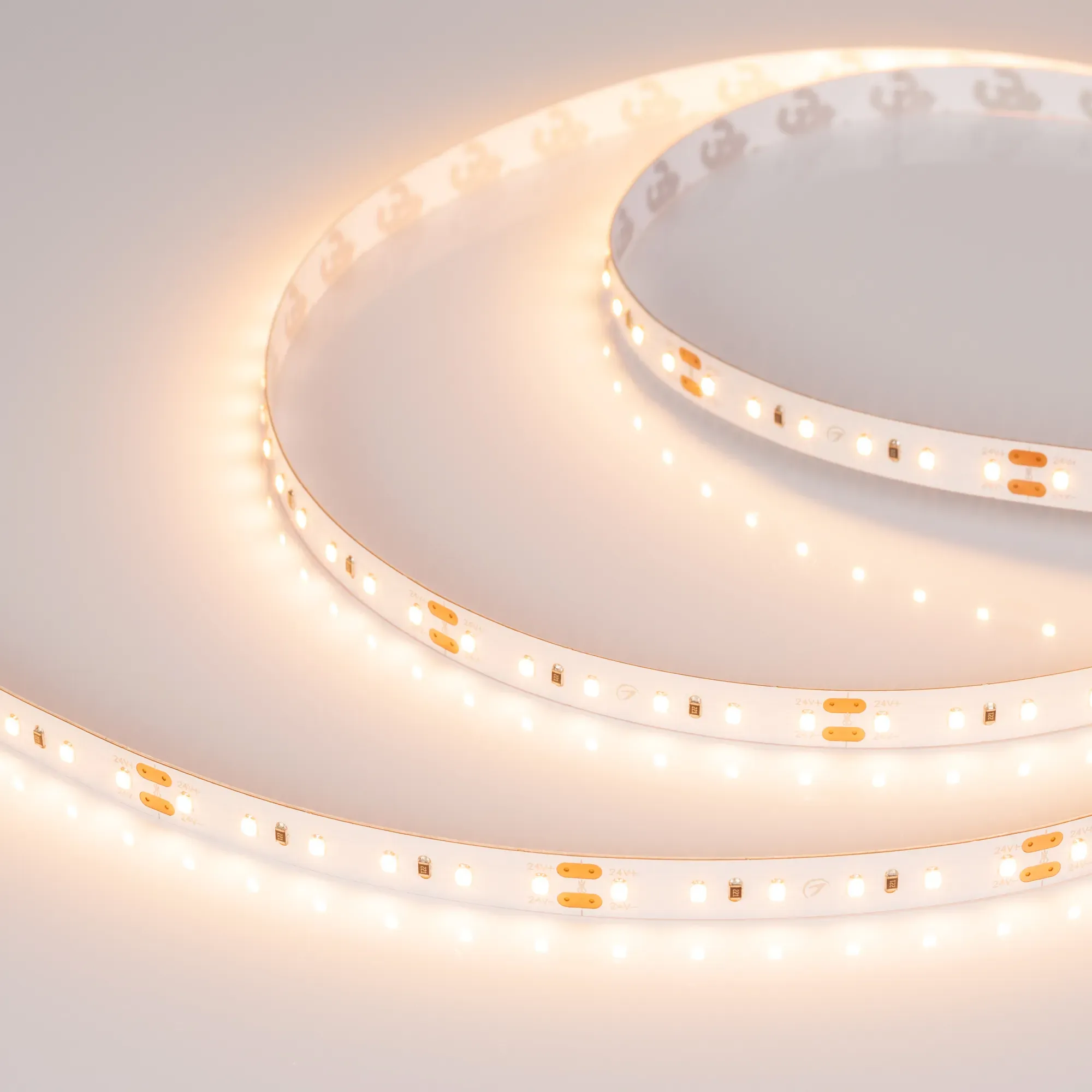 Лента светодиодная MICROLED-M120-8mm 24V Warm3000 (14 W/m, IP20, 2216, 5m) (Arlight, Открытый)