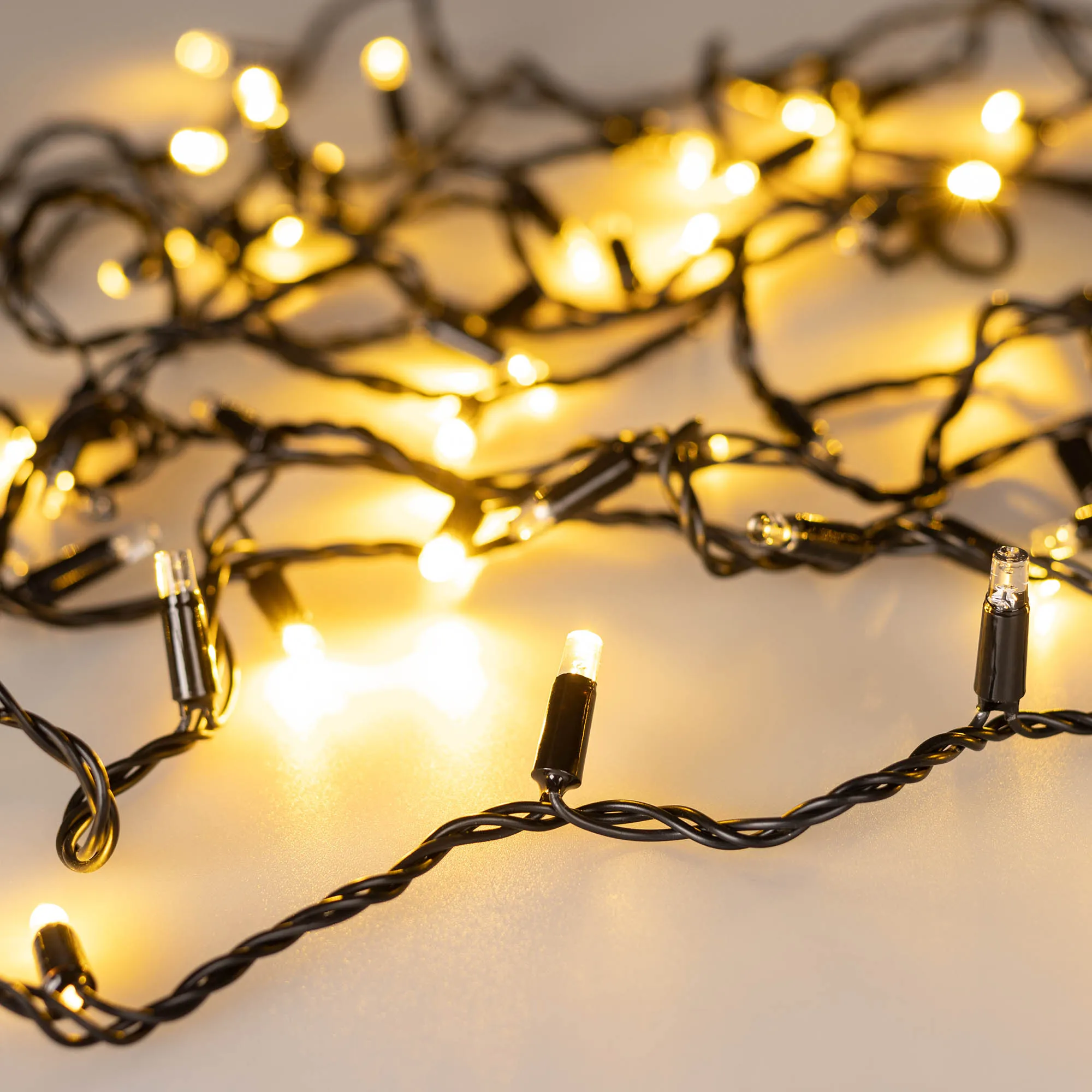 Светодиодная гирлянда ARD-STRING-CLASSIC-1000-BLACK-100LED-PULSE Warm (230V, 7W) (Ardecoled, IP65) - изображение товара