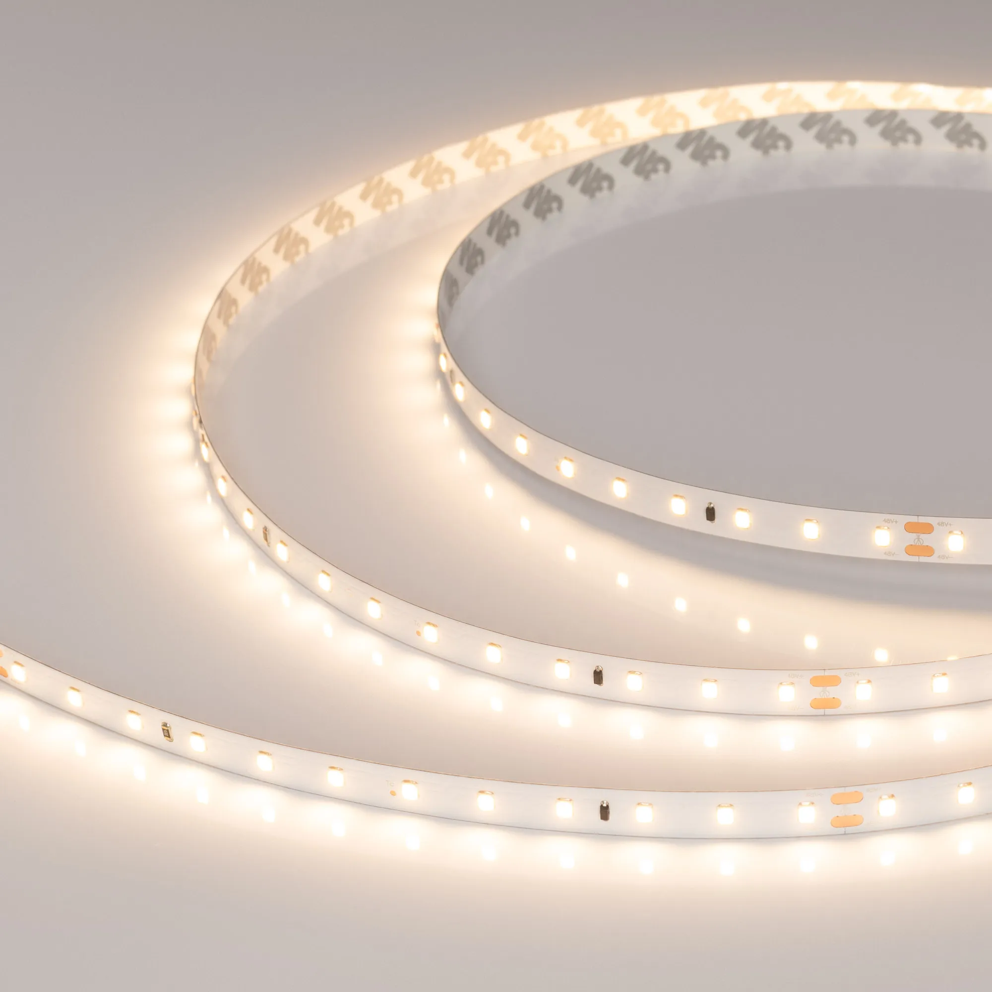 Лента светодиодная IC-A72-10mm 48V Warm3000 (3.8 W/m, IP20, 2835, 60m) (Arlight, стабилизированная) - изображение товара